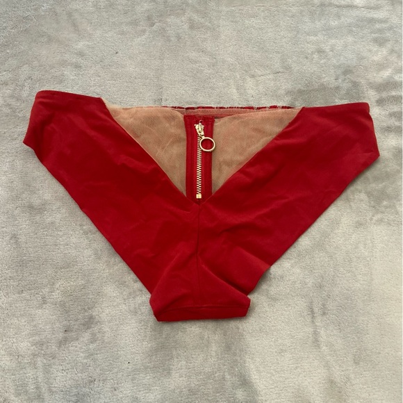 New! Livy Red Sheer Lace Front Storm Brief Panty 4262 - Picture 6 of 7